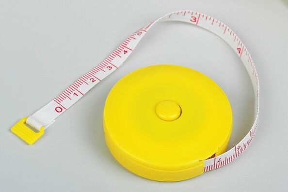 Páska na měření délky penisu