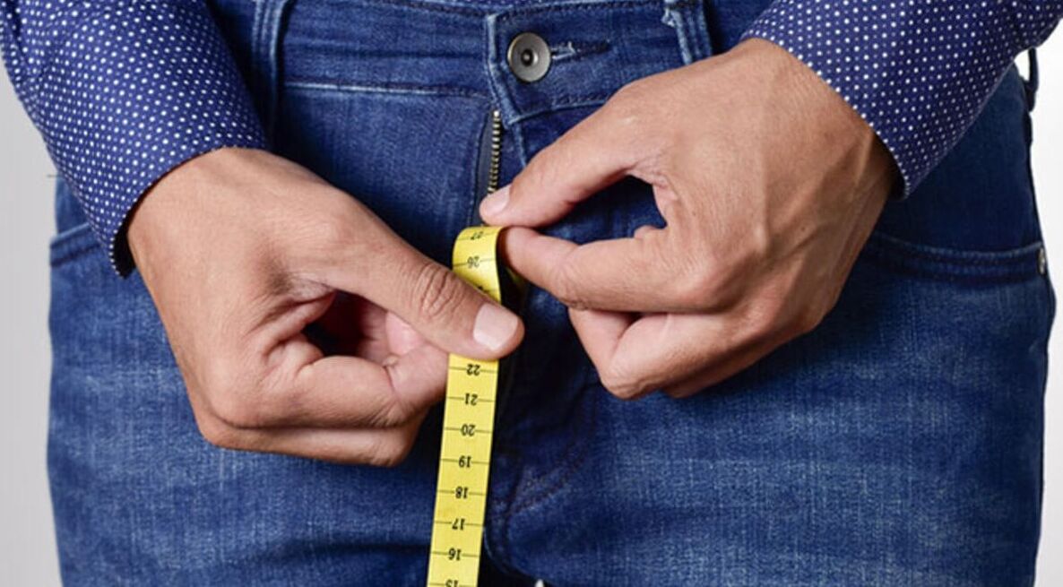 měření penisu před zvětšením