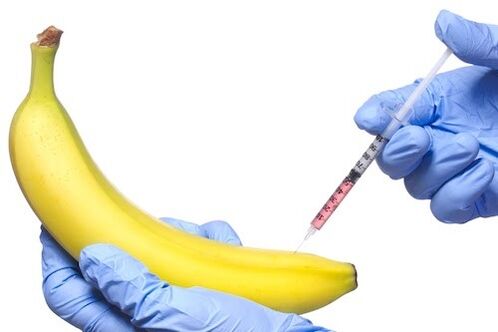 injekční zvětšení penisu na příkladu banánu